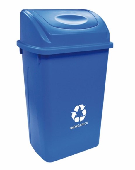 Cesto para basura con tapa balancín frontal de 65 litros. - Imagen 11