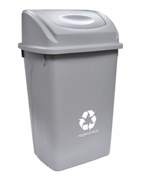 Cesto para basura con tapa balancín frontal de 65 litros. - Imagen 12
