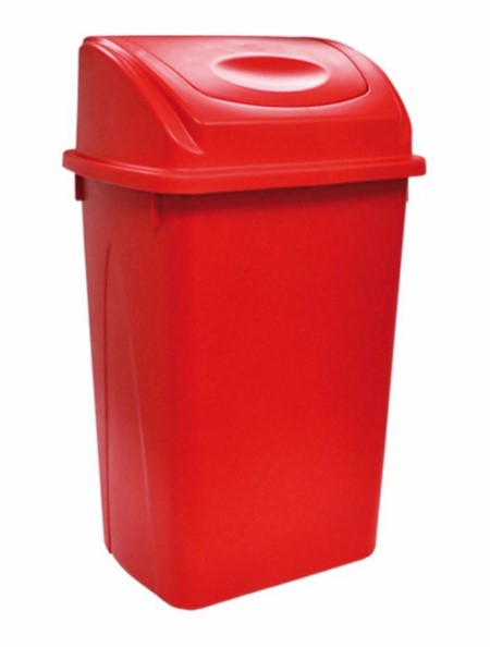 Cesto para basura con tapa balancín frontal de 65 litros. - Imagen 10