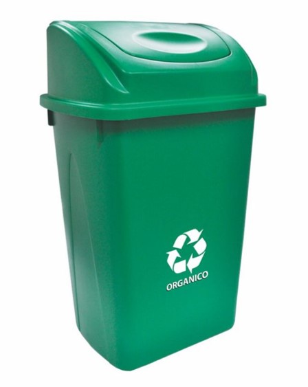 Cesto para basura con tapa balancín frontal de 65 litros. - Imagen 13