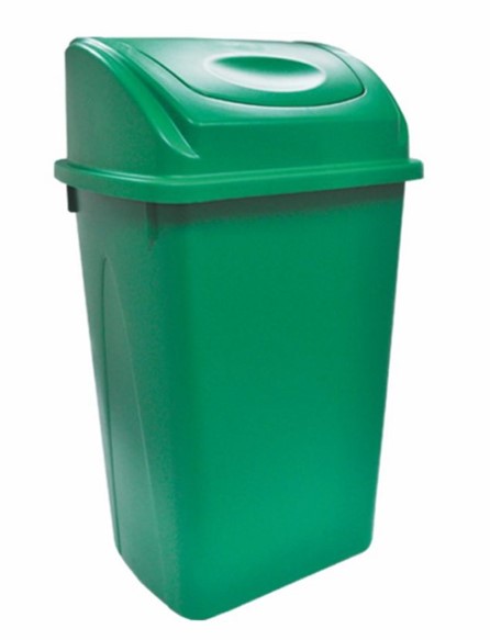 Cesto para basura con tapa balancín frontal de 65 litros. - Imagen 8