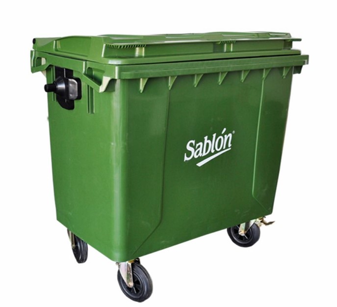 Cesto contenedor de residuos - 660 lts - Paimun Industrial SA