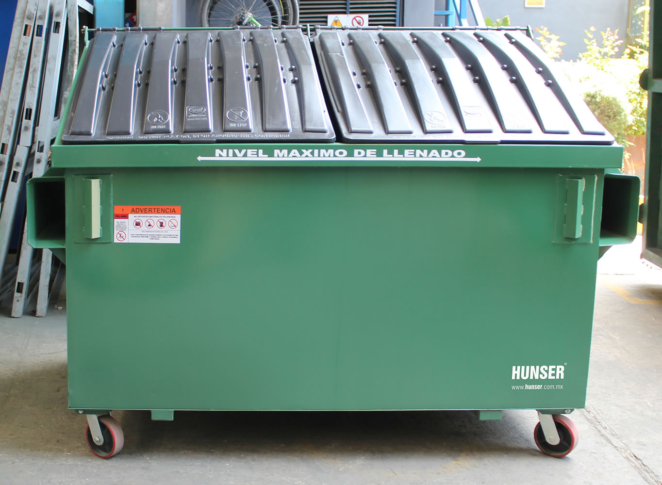 Contenedor para basura y desechos sólidos de 2.5 m3