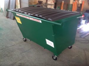 Contenedor Metálico para Carga de Residuos Industriales de Carga Trasera con Capacidad de 1.5m3, 2.3m3, 3m3 y 4.5m3
