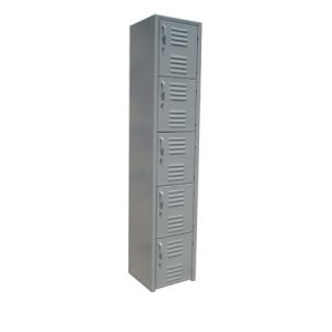 Locker metálico de 5 puertas, ideales para gimnasios, escuelas o industrias
